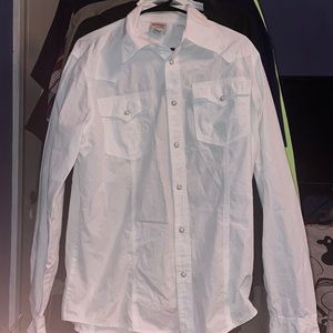 True Religion White Button Up Size XL
